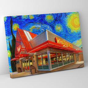 Whataburger Starry Night PE Poster/Canvas | Far Out Art 