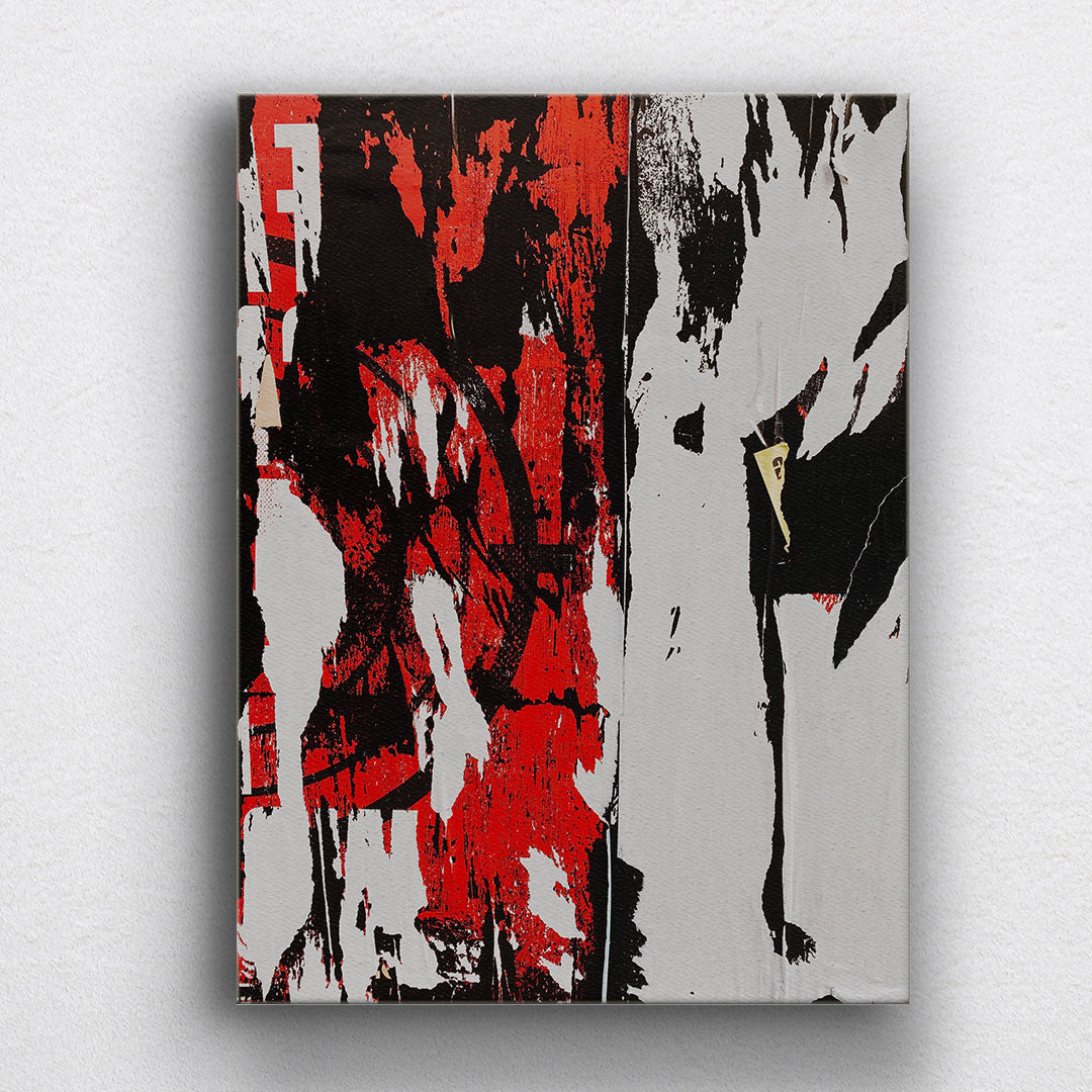 White Stripes Abstract Canvas Sets