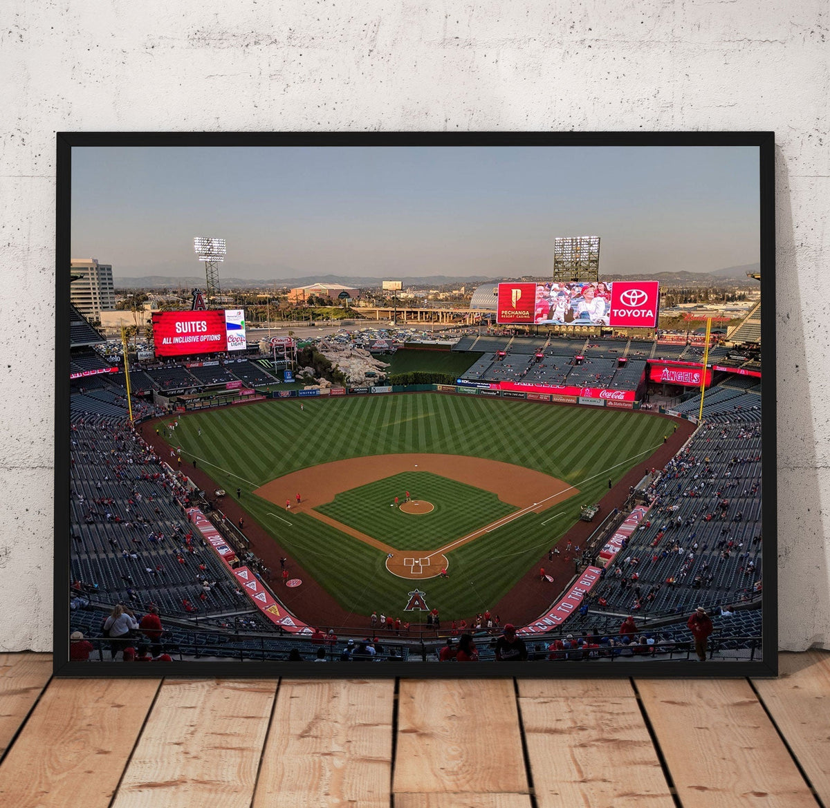 Angels Stadium Poster/Canvas | Far Out Art 
