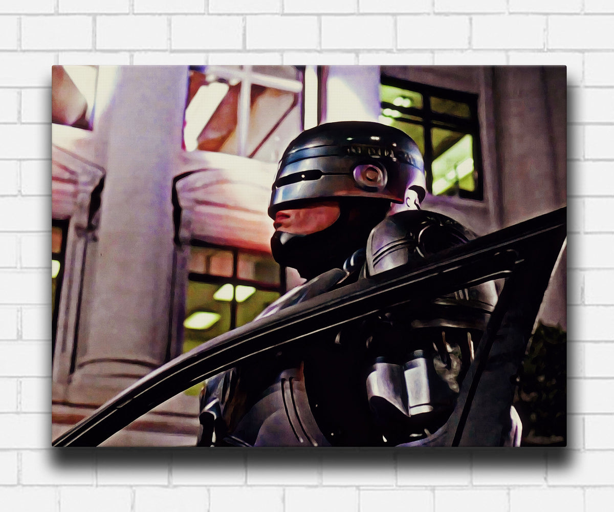 Robocop At City Hall Canvas Sets