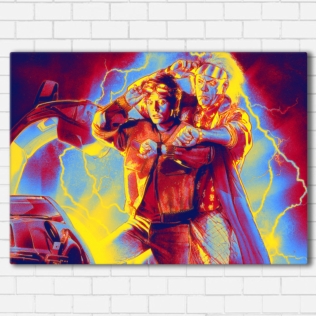 BTTF Doc and Marty Canvas SetsWall Art1 PIECE / SMALL / Standard (.75") - Radicalave