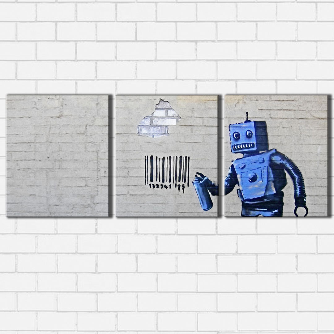 Banksy Barcode Canvas Sets