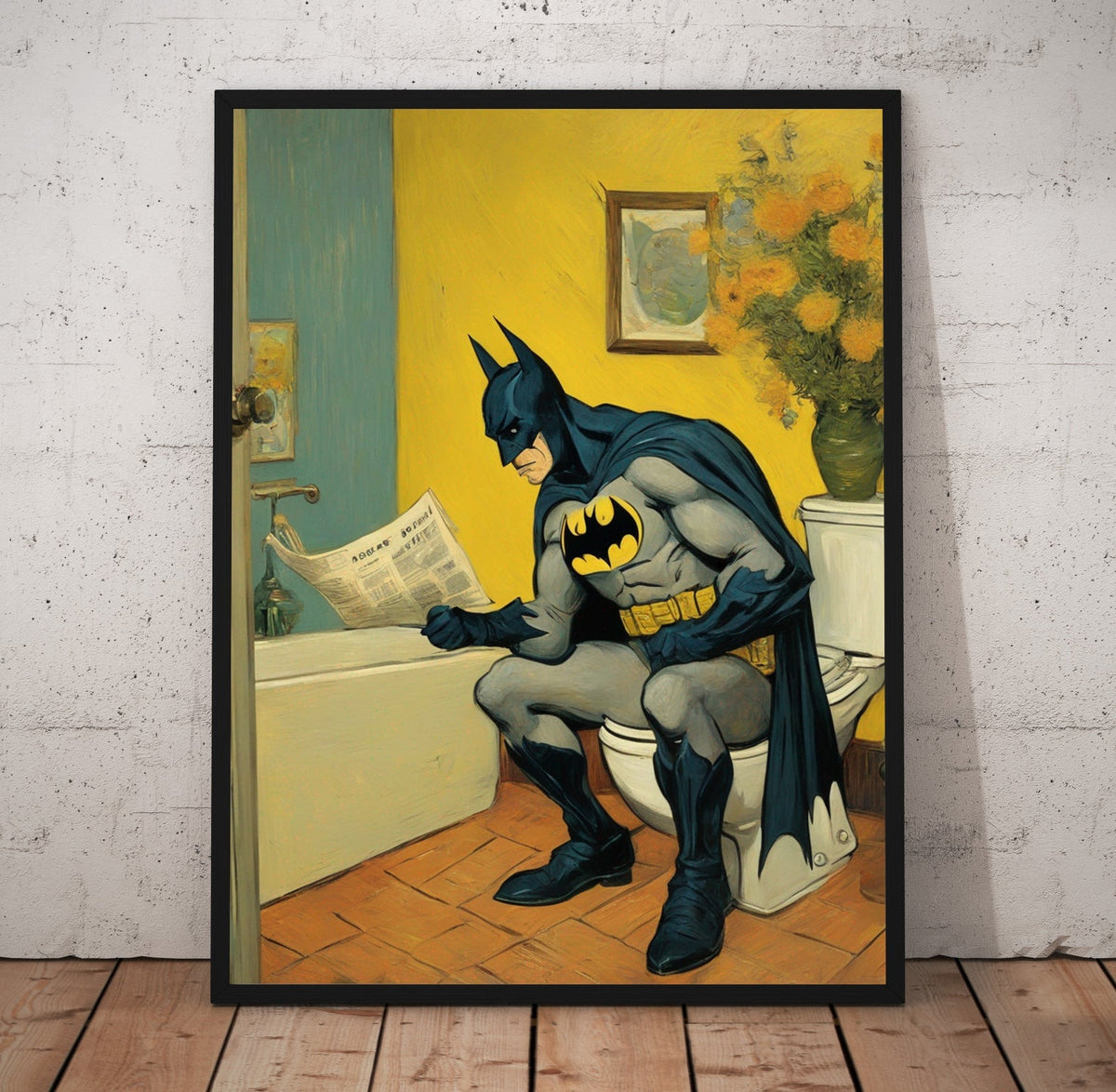 Batman Bathroom Poster/Canvas | Far Out Art 