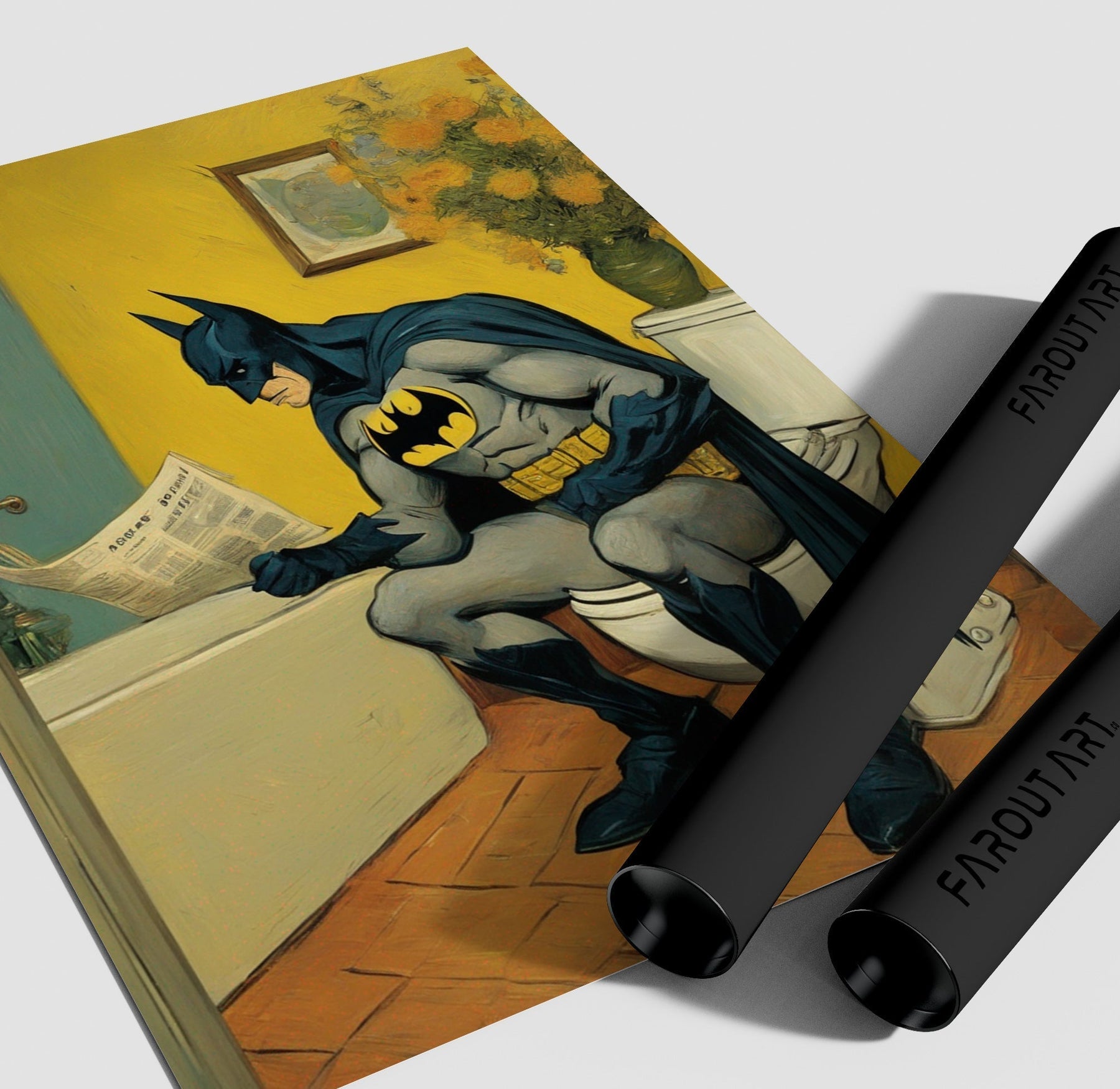 Batman Bathroom Poster/Canvas | Far Out Art 