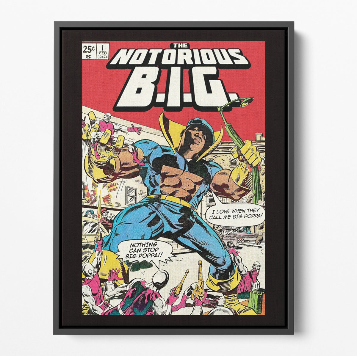 Big Poppa Comic Poster/Canvas | Far Out Art 