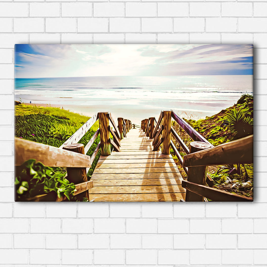 Beach Boardwalk Canvas Sets