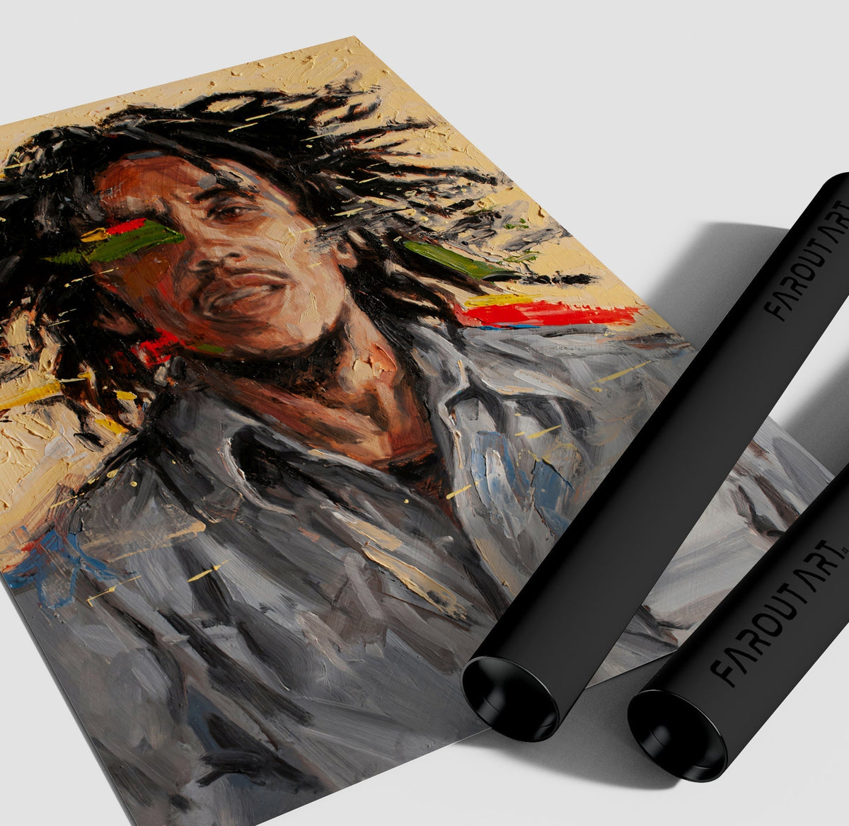 Bob Marley Abstract Poster/Canvas | Far Out Art 