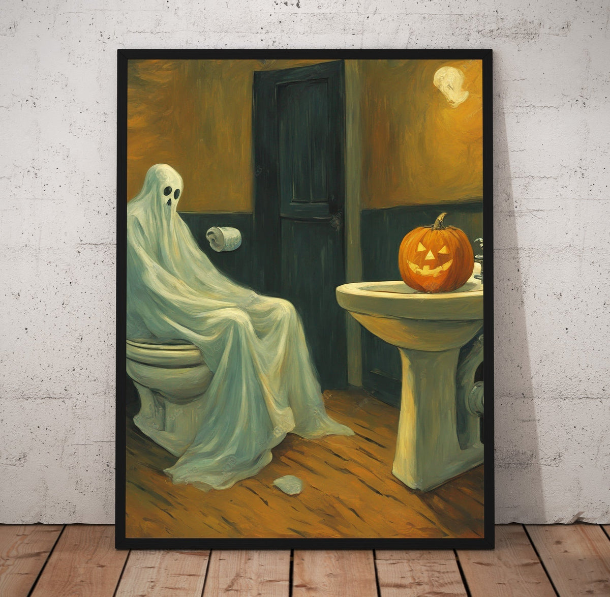 Boo Bathroom Poster/Canvas | Far Out Art 