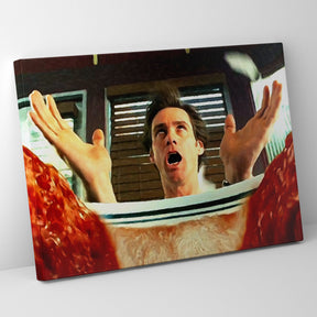Bruce Almighty Tomato Soup Sea Poster/Canvas | Far Out Art 