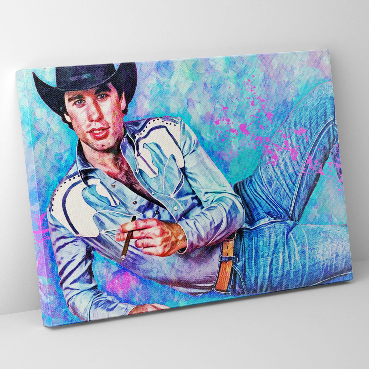 Urban Cowboy Bud Color Pop Poster/Canvas | Far Out Art 