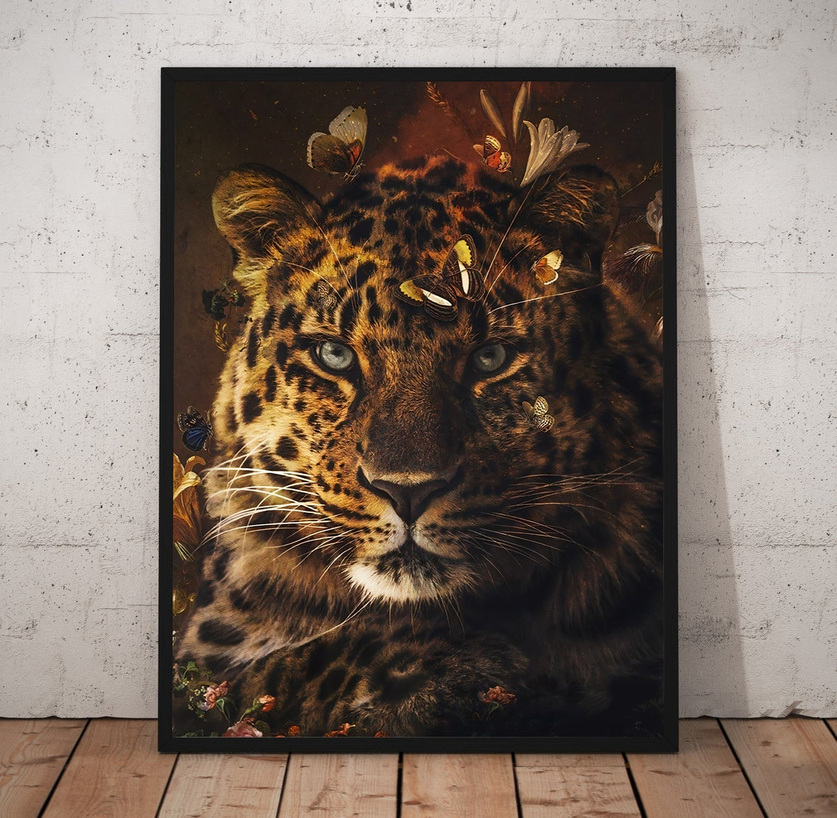 Butterfly Cheetah Poster/Canvas | Far Out Art 