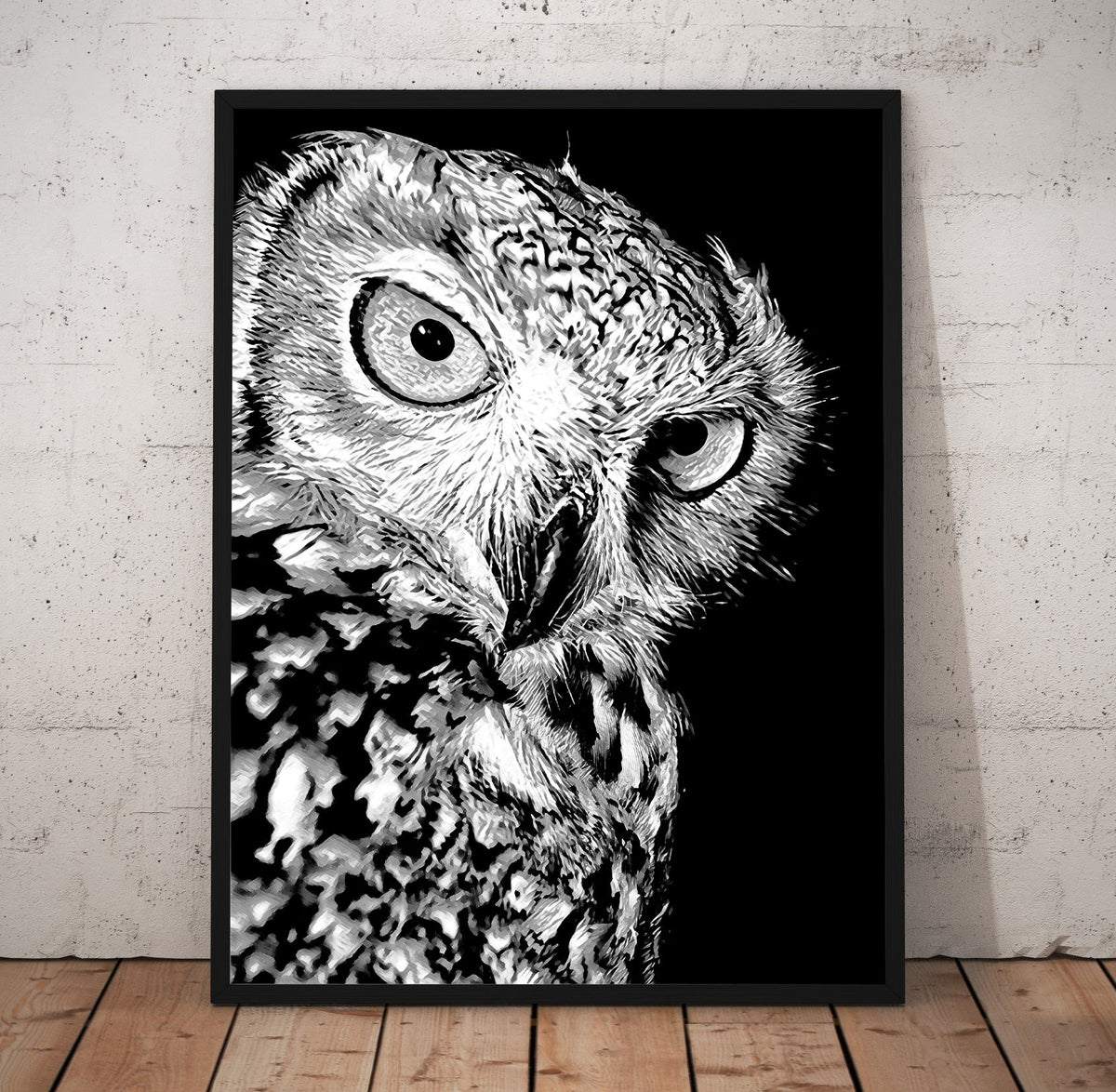 B/W Owl Prints | Far Out Art 