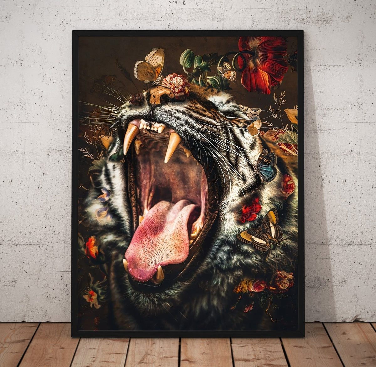 Carnal Tiger Poster/Canvas | Far Out Art 