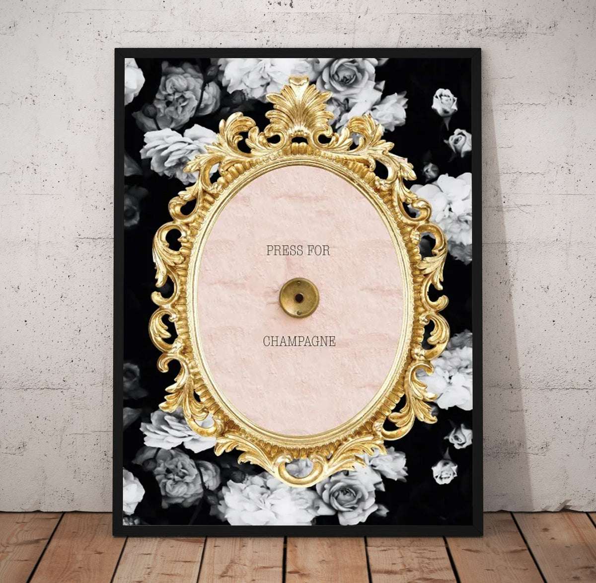 Champagne Please Poster/Canvas | Far Out Art 