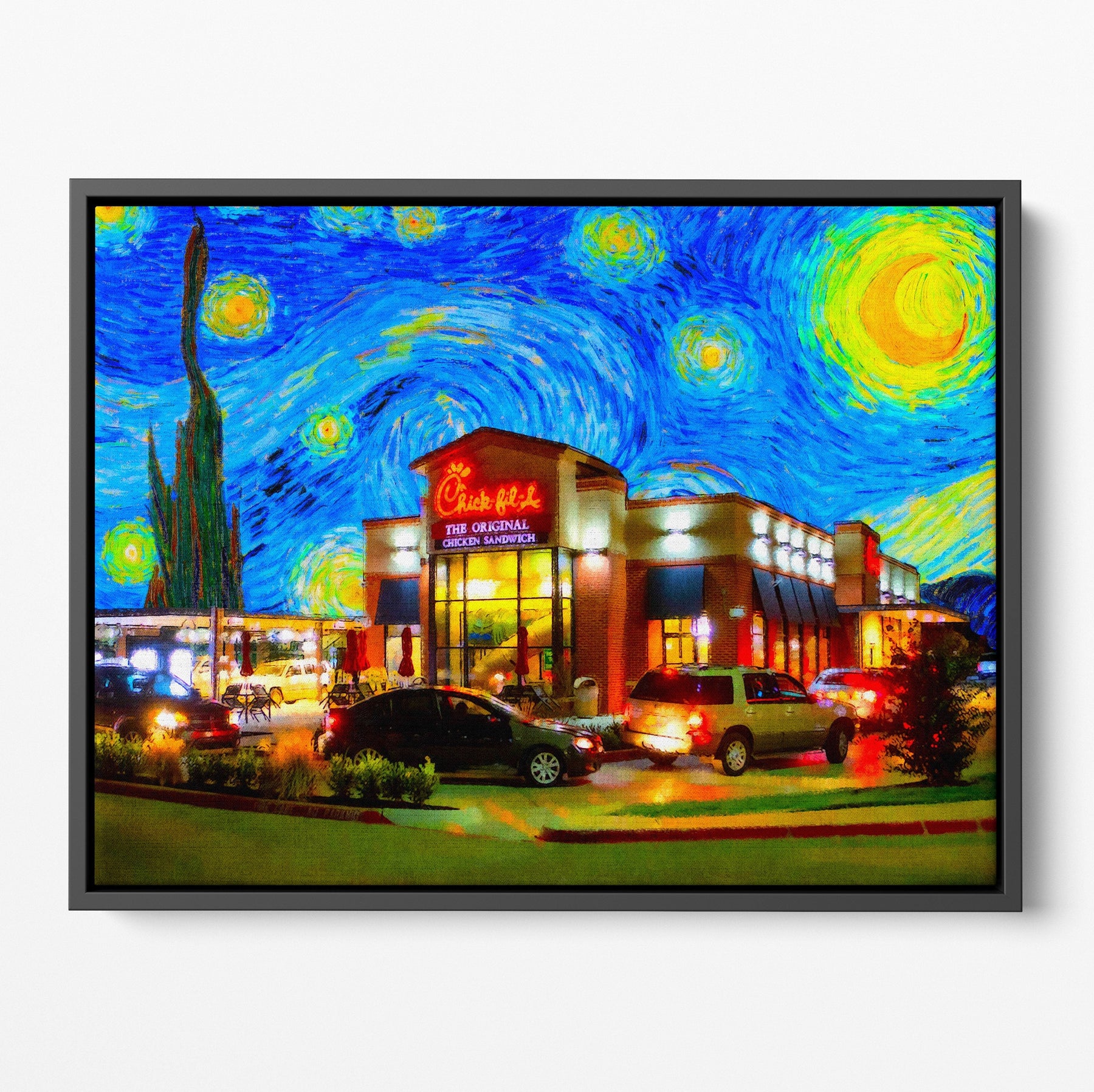 Chic-fil-a Starry Night PE Poster/Canvas | Far Out Art 