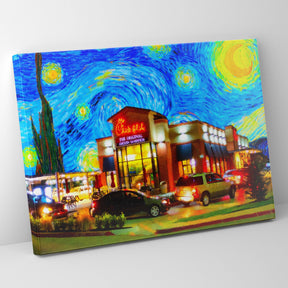 Chic-fil-a Starry Night PE Poster/Canvas | Far Out Art 