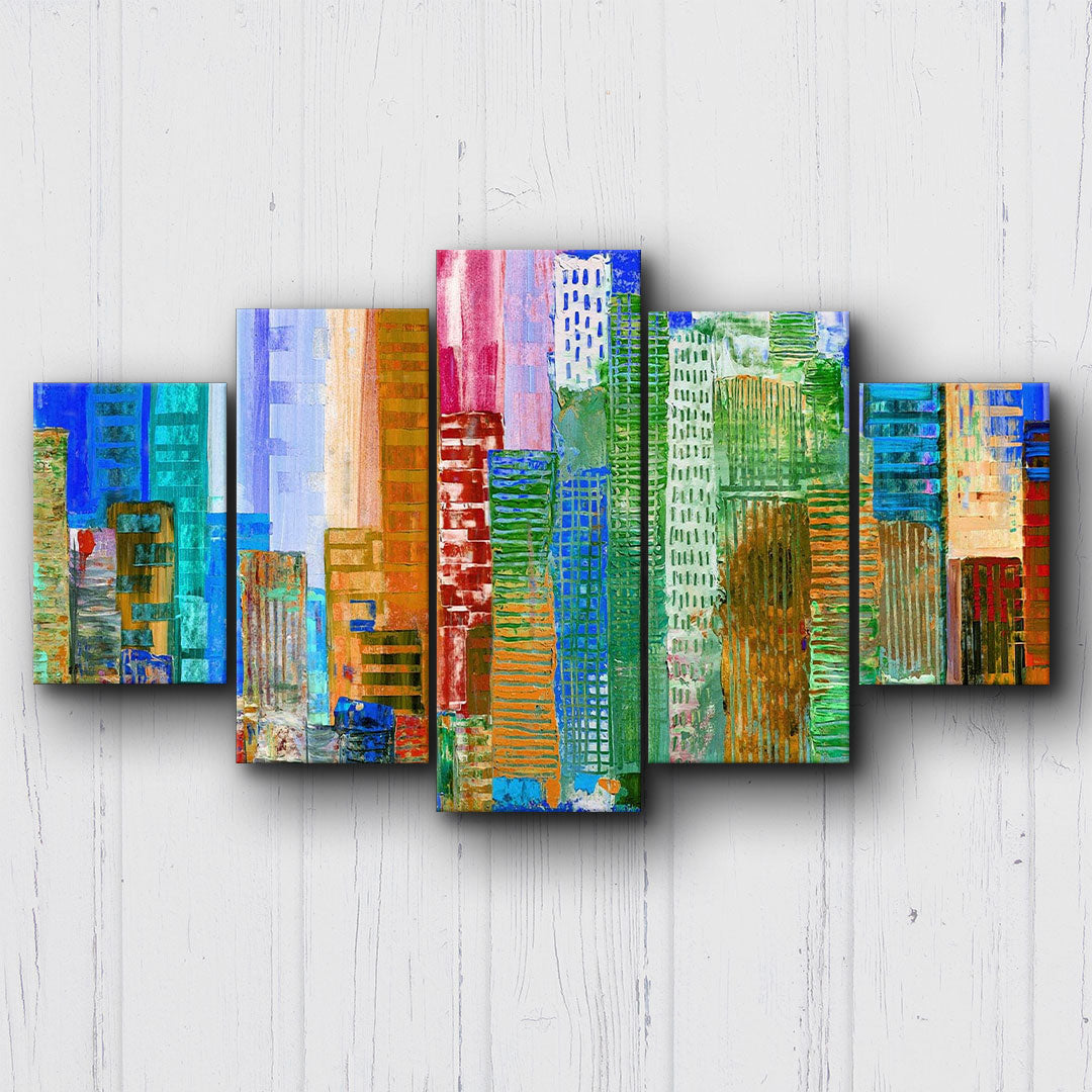 City In Colour Canvas Sets