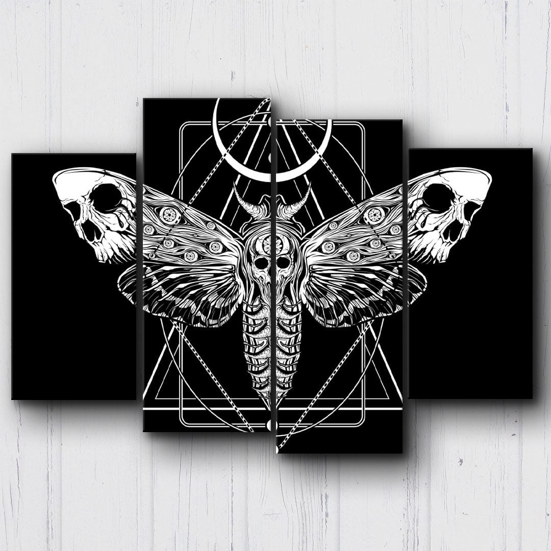 Death Head Moth Surreal Canvas Sets