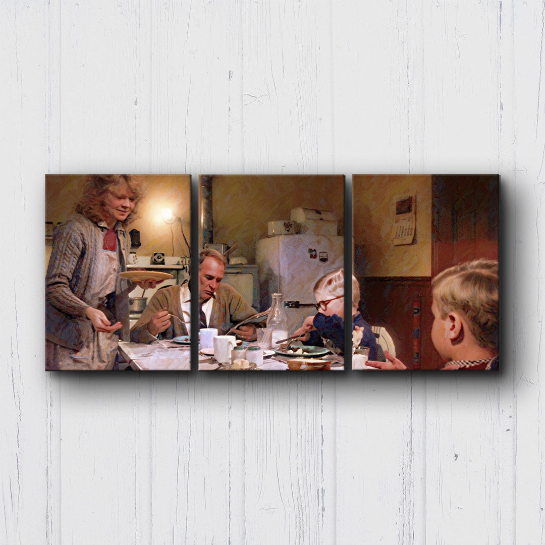 A Christmas Story Dinner Table Canvas Sets