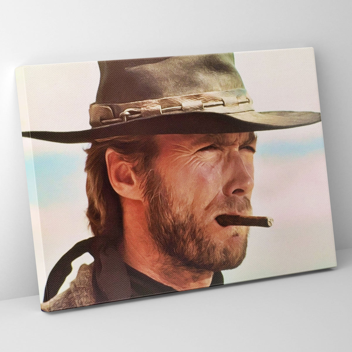 Eastwood Cigar Poster/Canvas | Far Out Art 