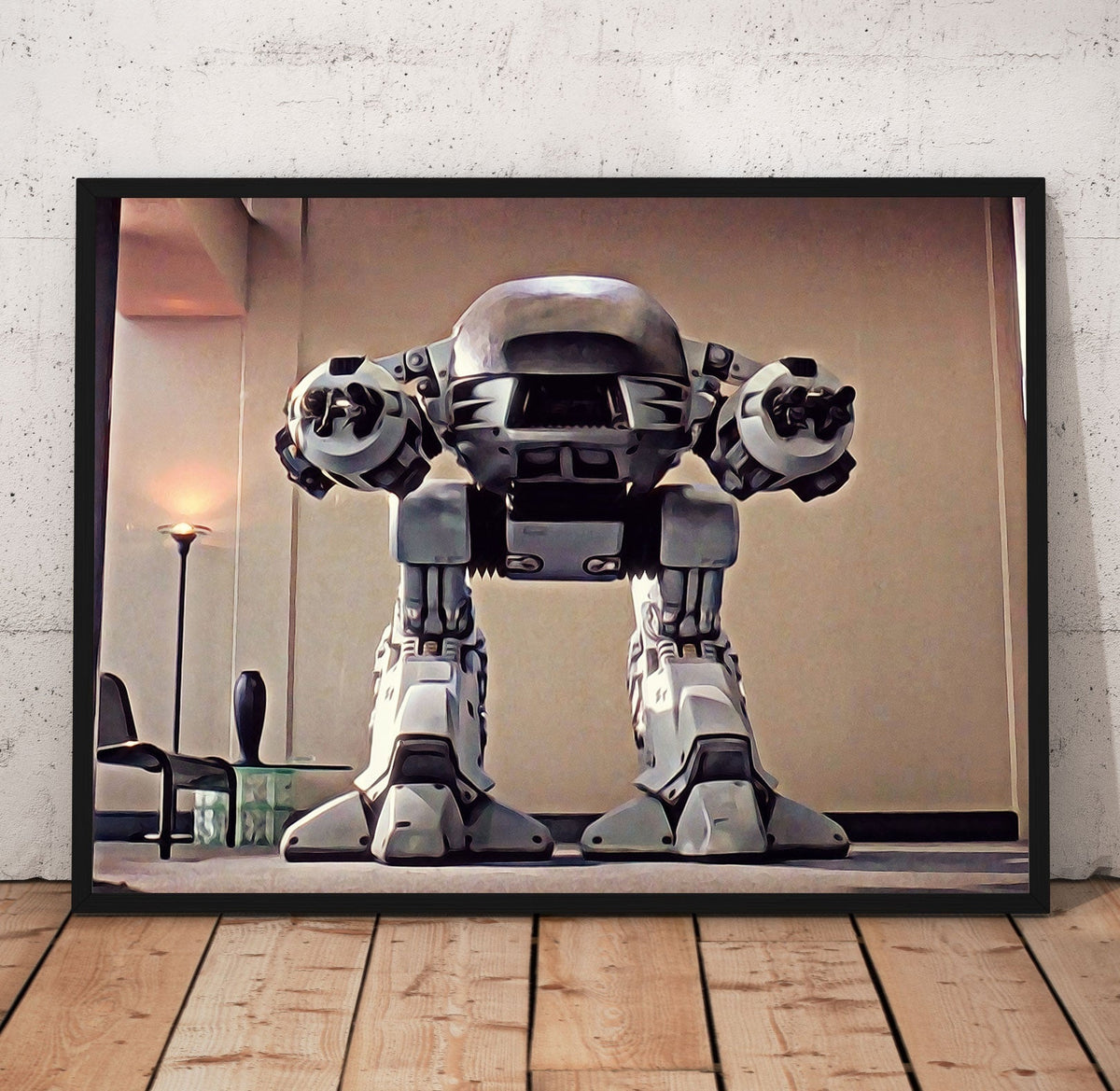 Robocop ED209 Poster/Canvas | Far Out Art 