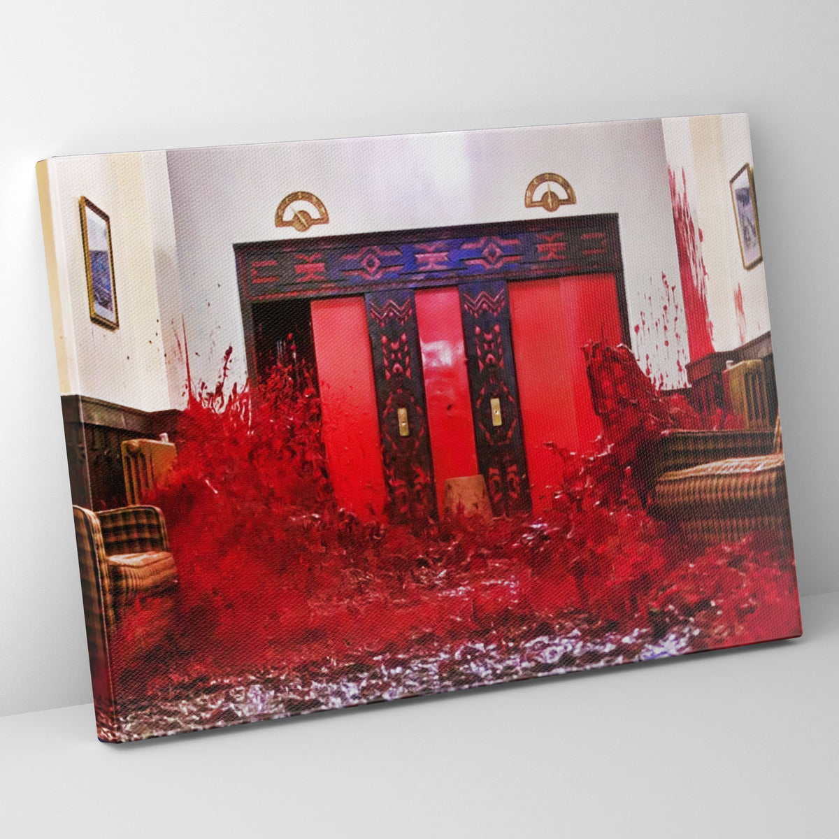 The Shining Elevator Poster/Canvas | Far Out Art 