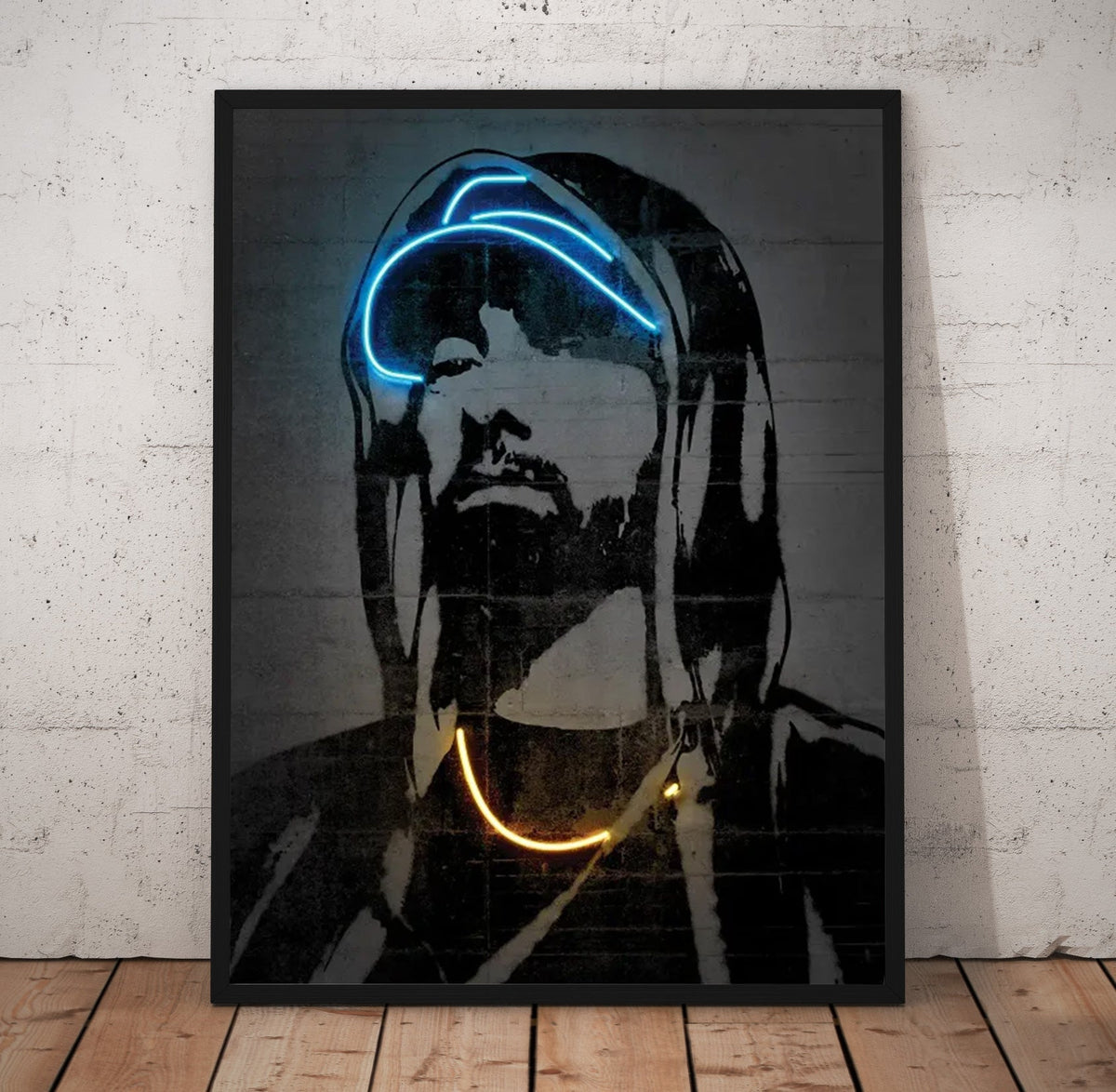 Eminem Glow Poster/Canvas | Far Out Art 