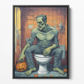 Frankensteins Bathroom Poster/Canvas | Far Out Art 