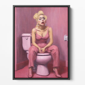 Going Gaga Bathroom Poster/Canvas | Far Out Art 