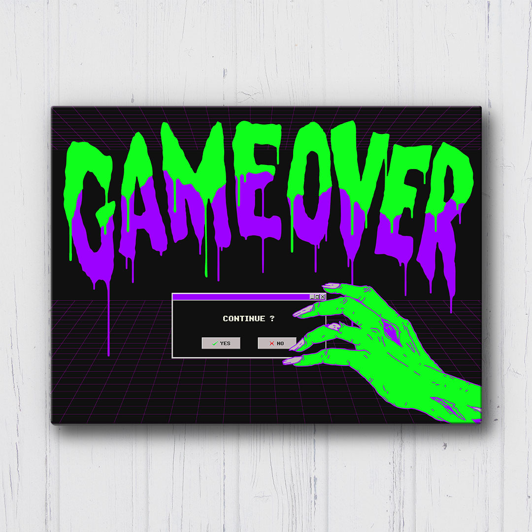 Zombie Game Over Canvas Sets