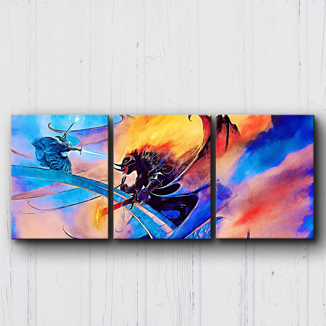 LOTR The Wizard Vs The Balrog Canvas Sets