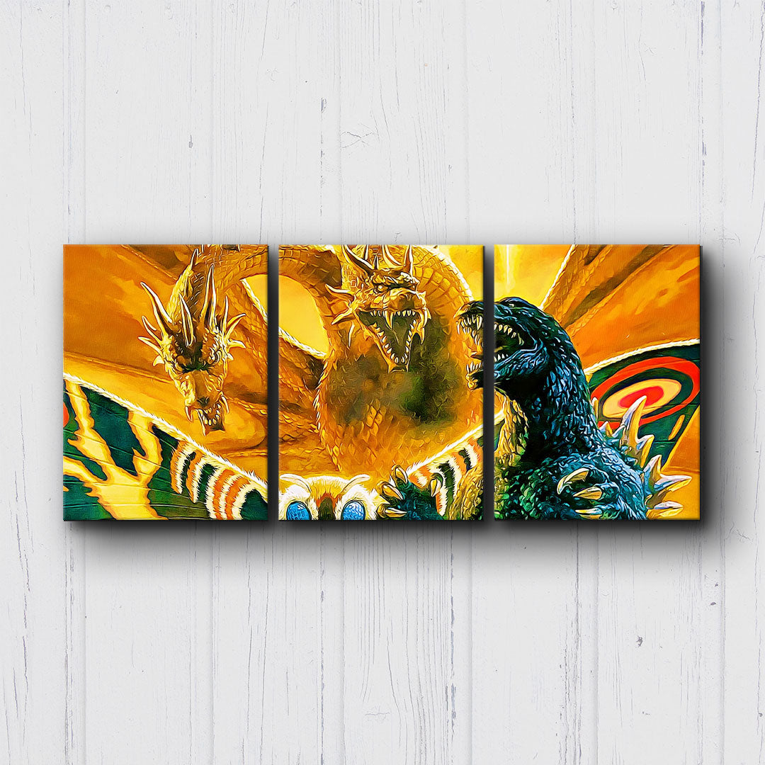 Godzilla Mothra Ghidorah Canvas Sets