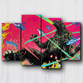 Godzilla Vs City Canvas Sets