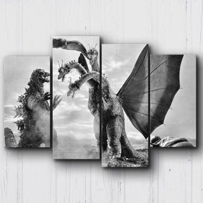 Godzilla Vs Ghidorah Canvas Sets