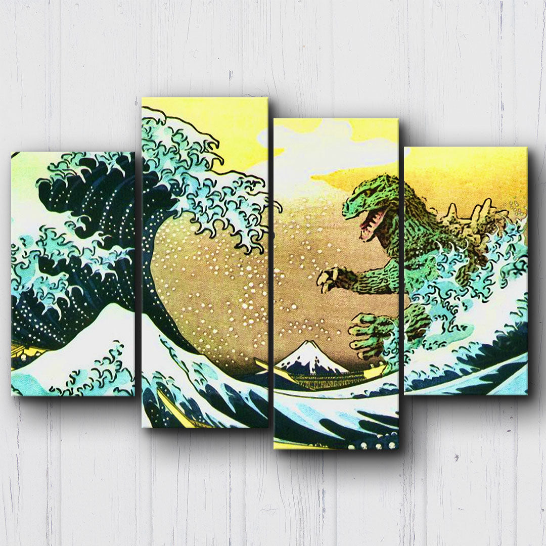 Godzilla Wave Canvas Sets