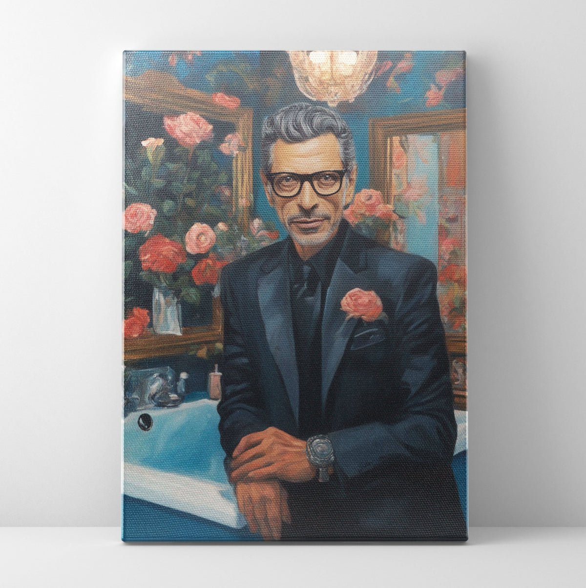 Goldblum Bathroom Poster/Canvas | Far Out Art 