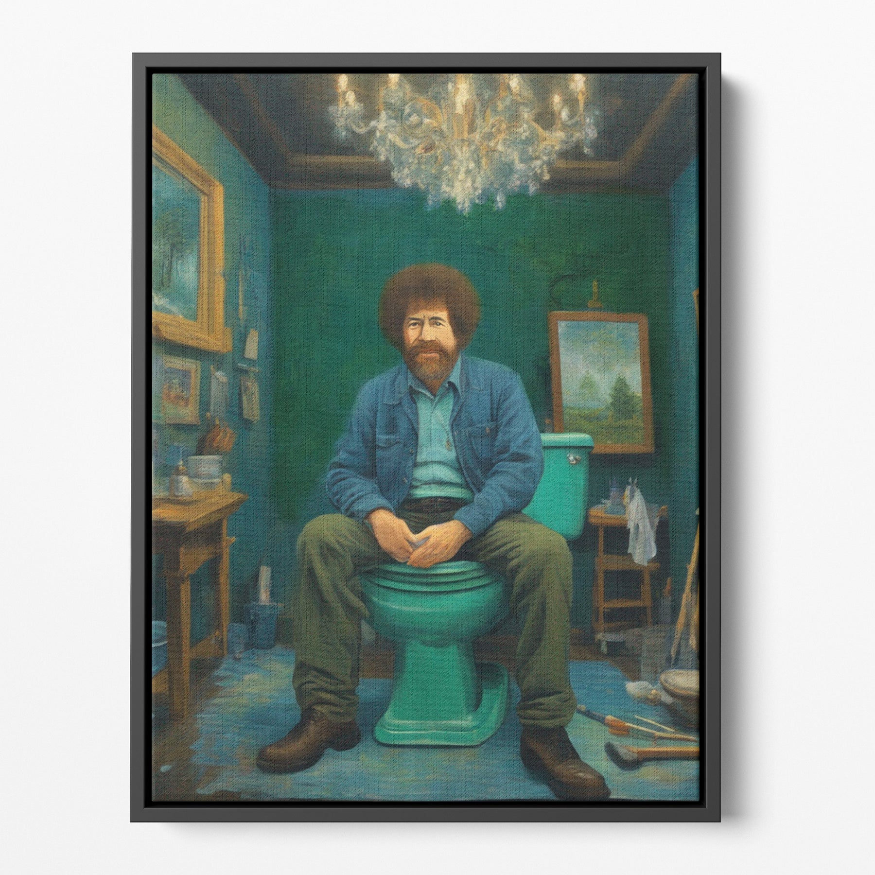 Happy Accidents Bathroom Poster/Canvas | Far Out Art 