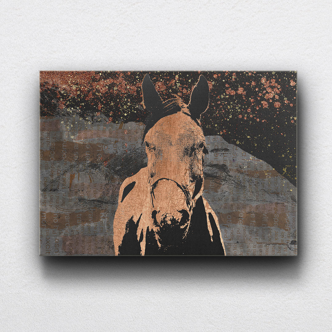 Mountain Horse Collage Canvas Sets