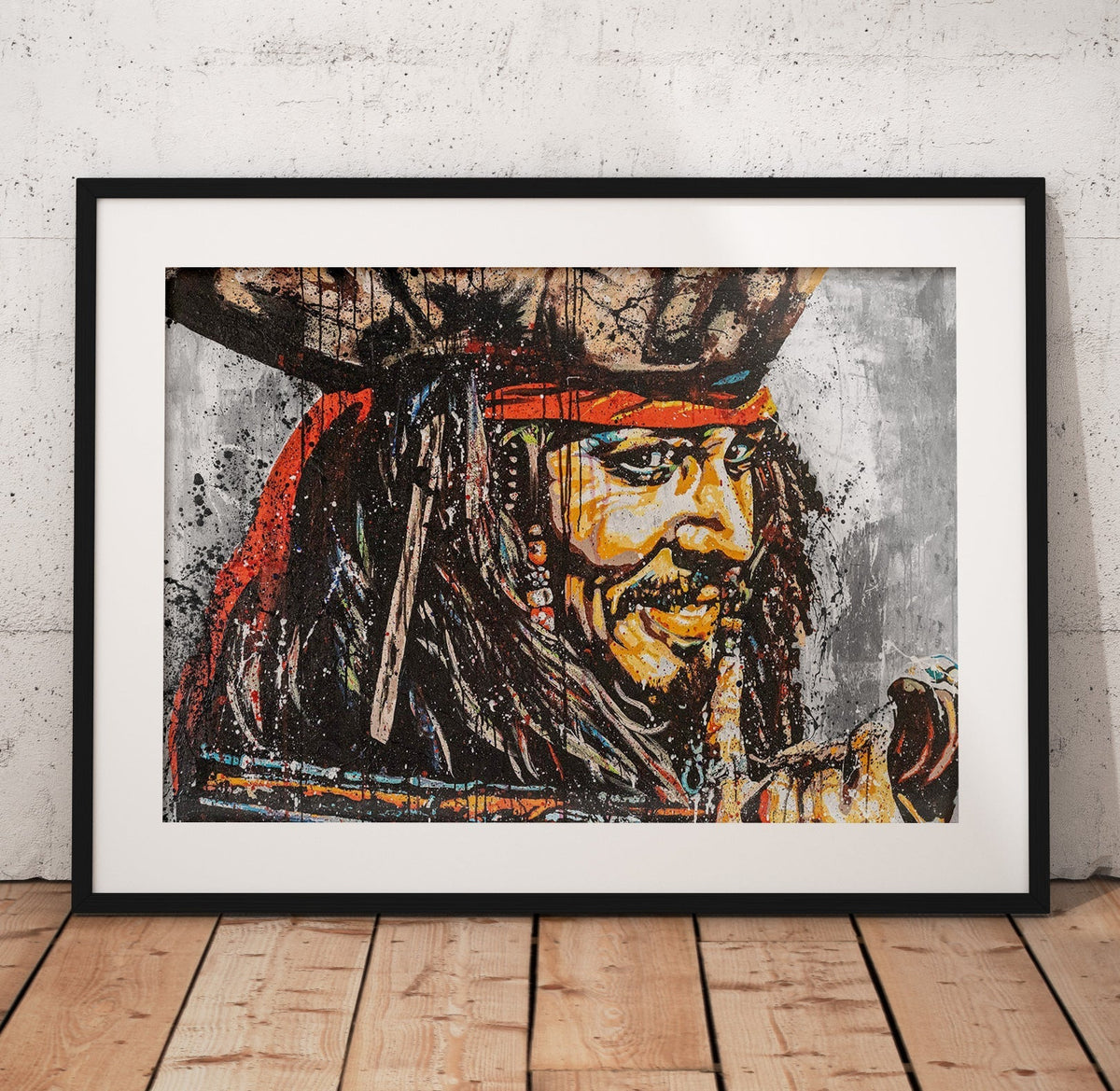 Jack Sparrow Painted Poster/Canvas | Far Out Art 