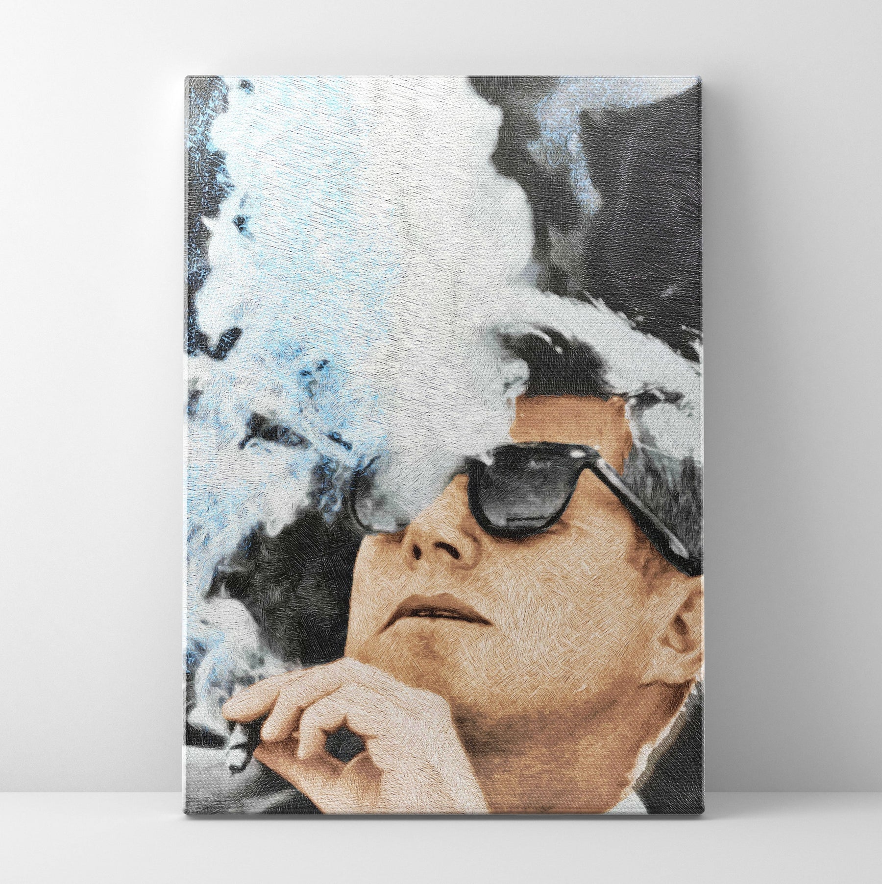 JFK Cigar Poster/Canvas | Far Out Art 