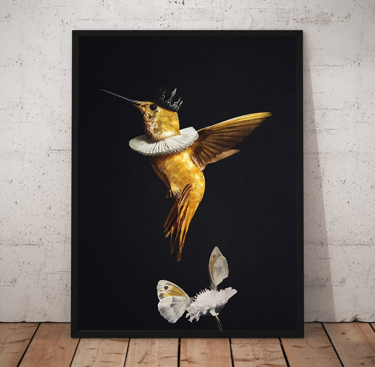 King Hummingbird Poster/Canvas | Far Out Art 