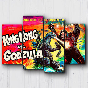 Godzilla Vs King Kong Ad Canvas Sets