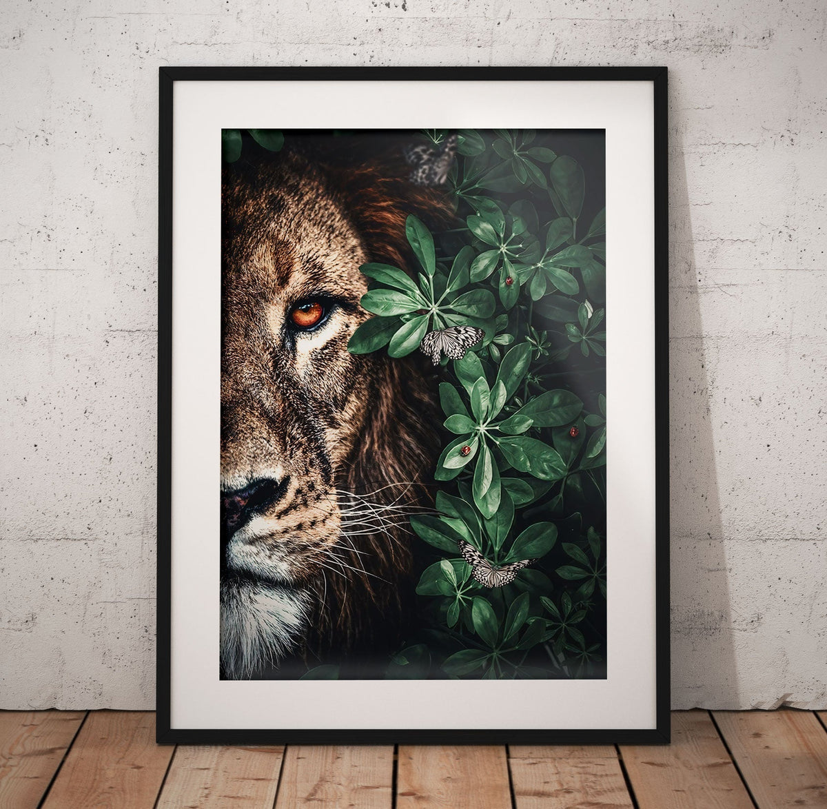 Lion Butterfly Poster/Canvas | Far Out Art 