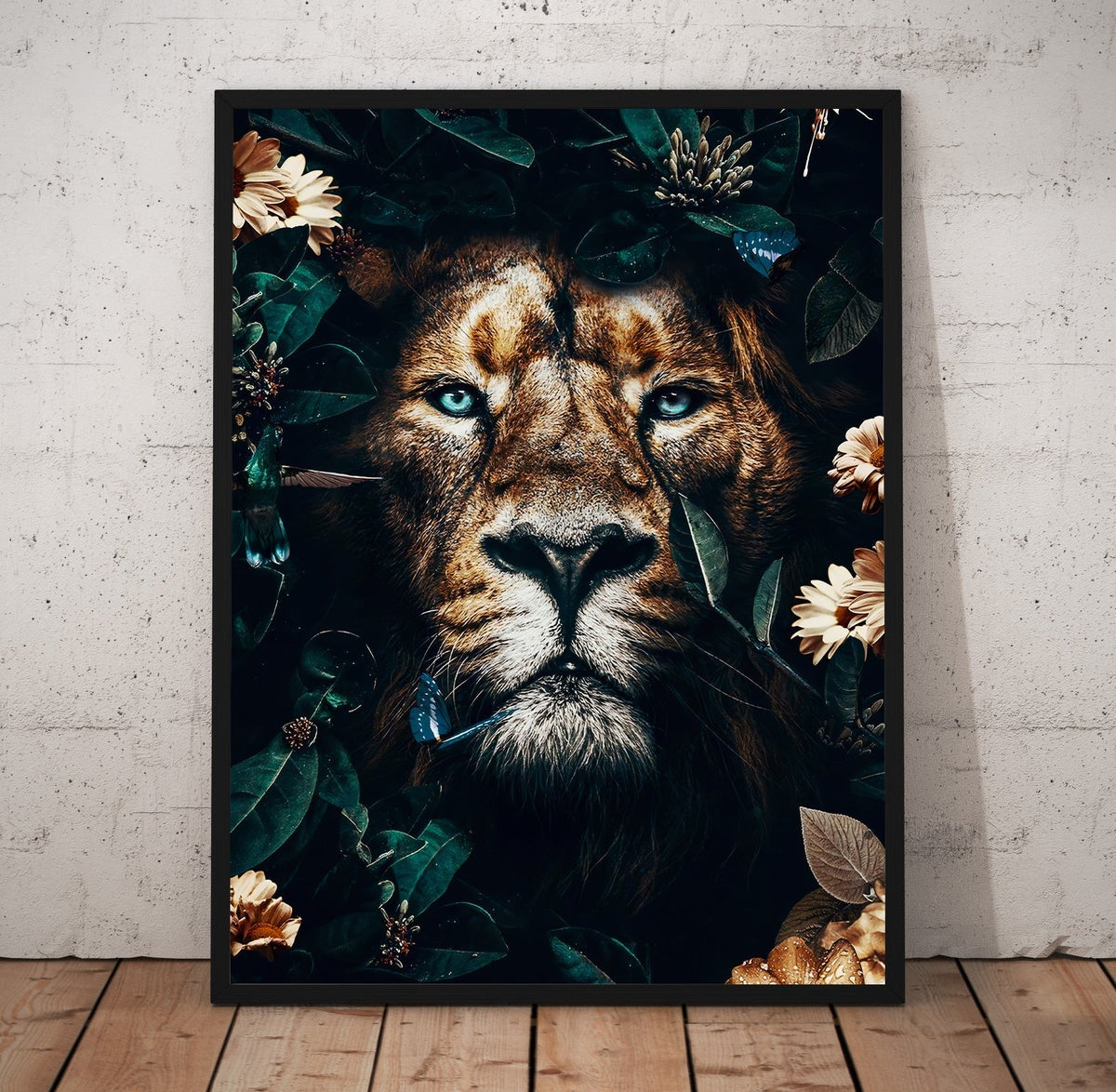 Garden Lion Poster/Canvas | Far Out Art 