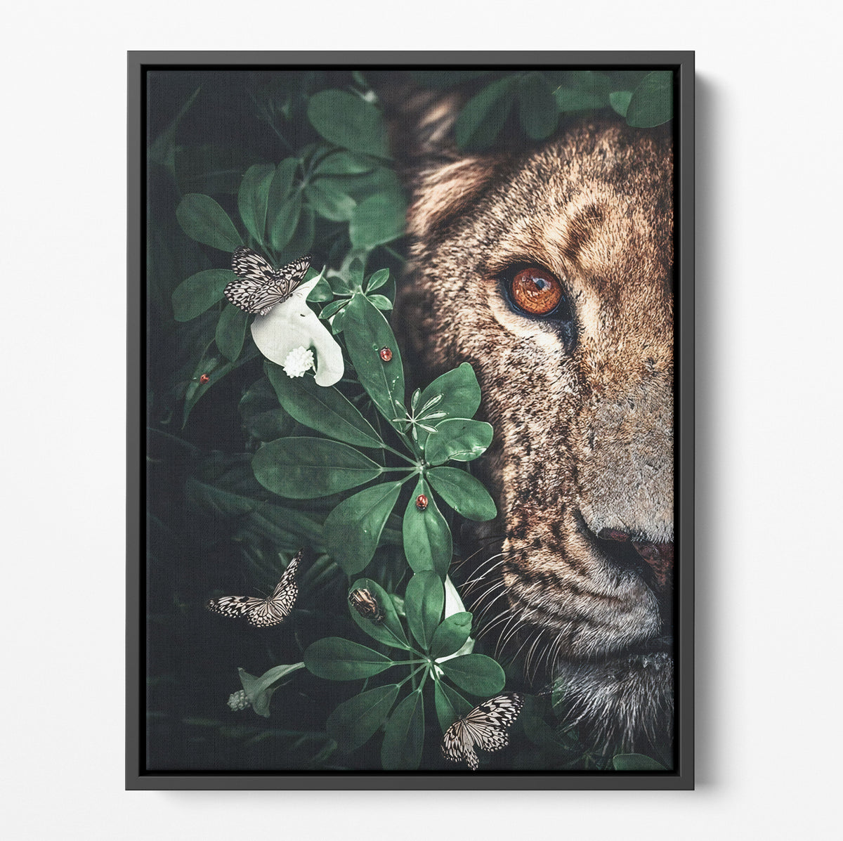 Garden Lioness Poster/Canvas | Far Out Art 