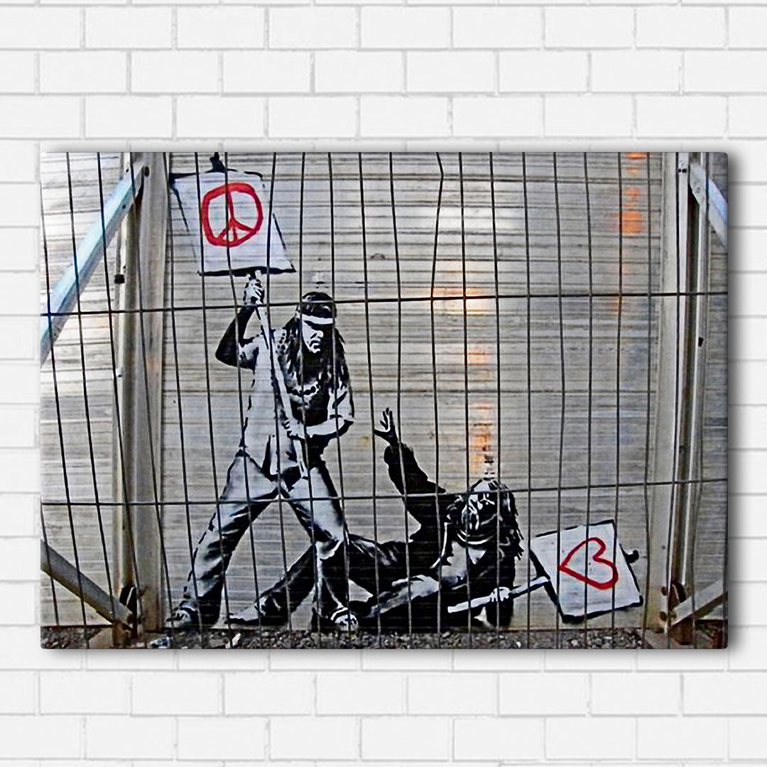 Banksy Between Love & Peace Canvas Sets