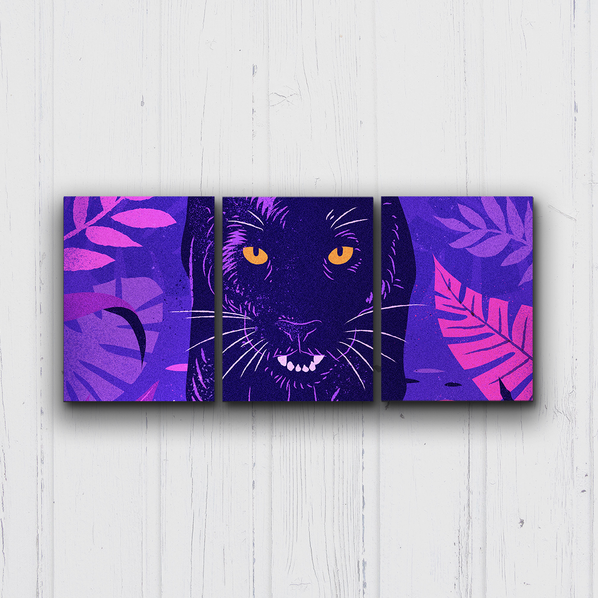 Neon Panther Canvas Sets