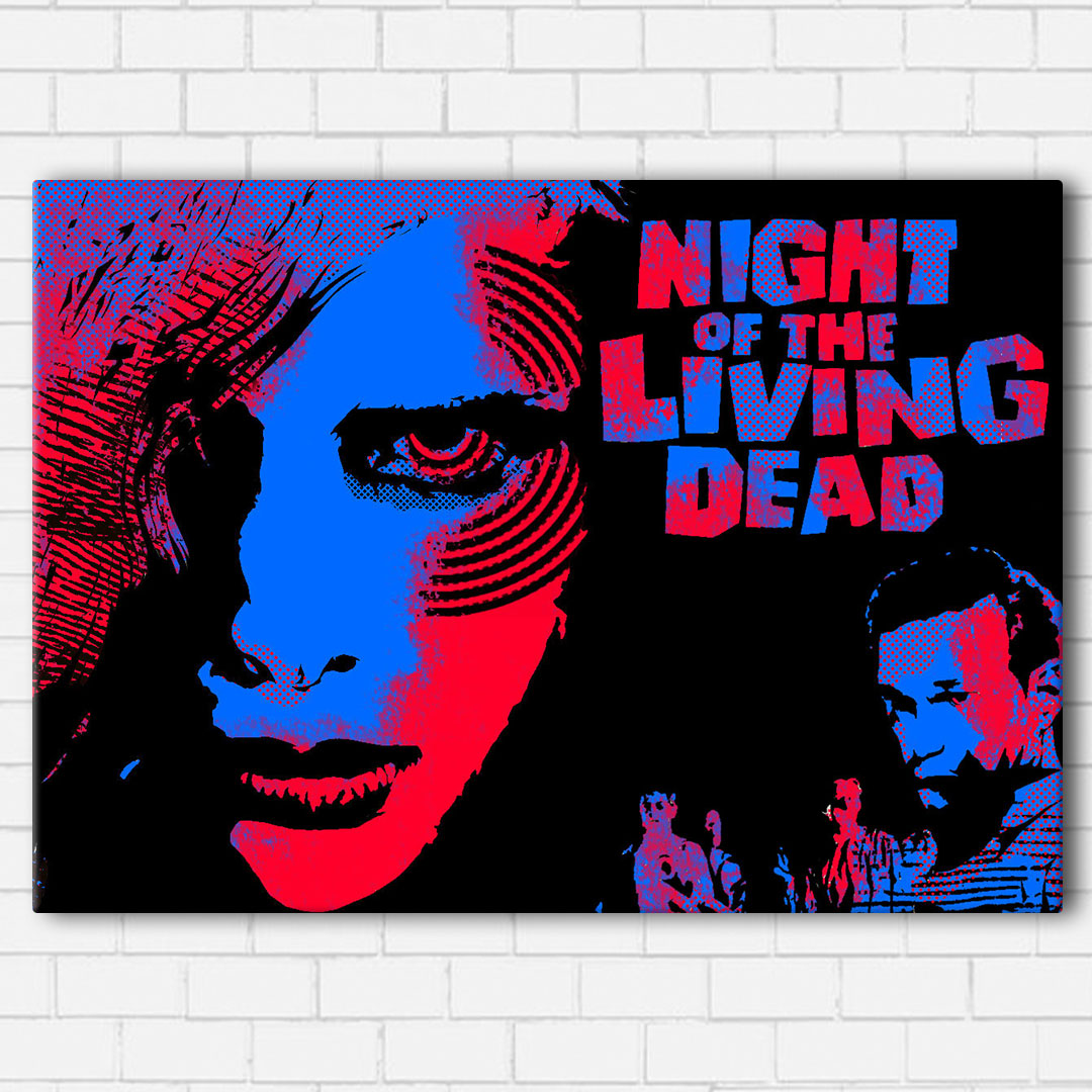 NIGHT OF THE LIVING DEAD Canvas SetsWall Art1 PIECE / SMALL / Standard (.75") - Radicalave