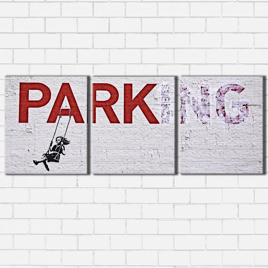 Banksy Parking Canvas Sets