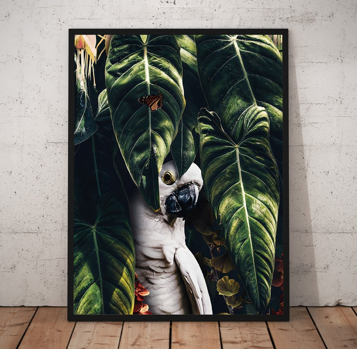Jungle Parrot Poster/Canvas | Far Out Art 
